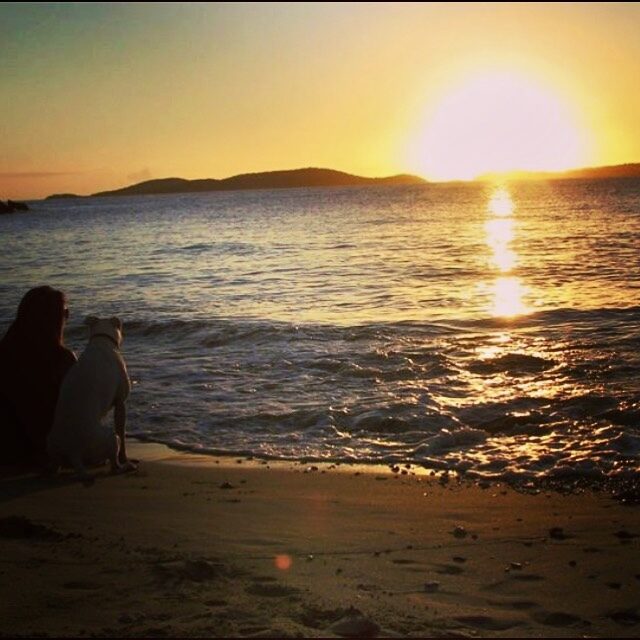 Karlee at St. John sunset