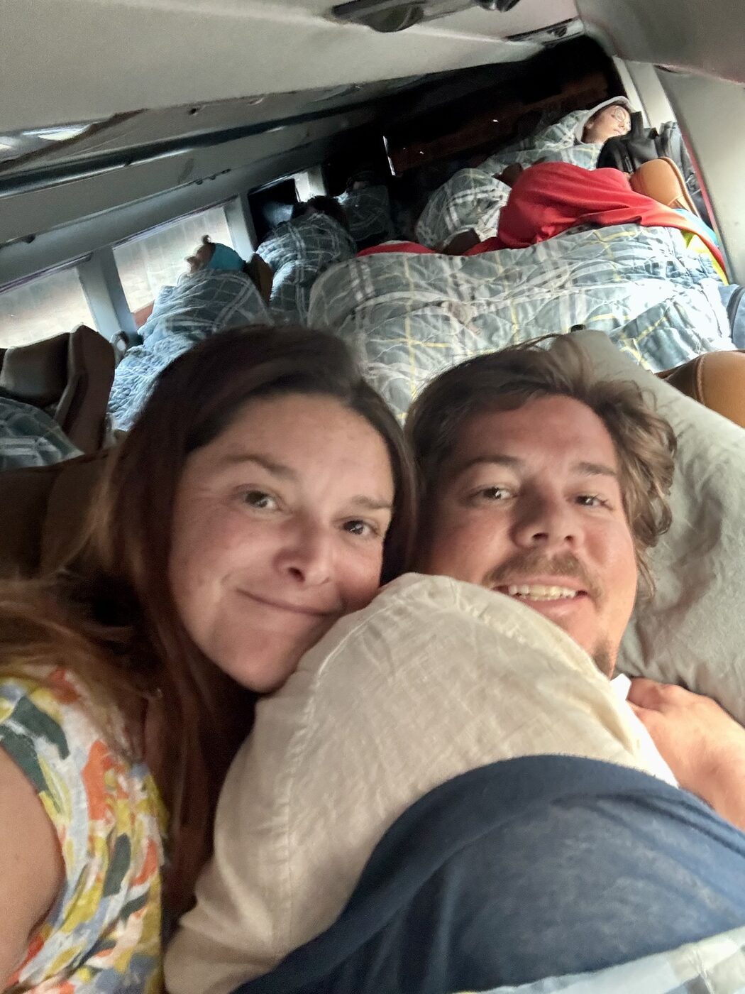 The sleeper bus from Laos to Vietnam